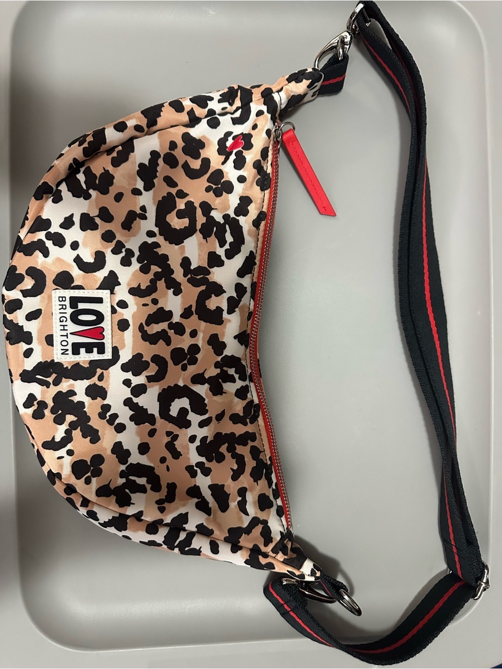 Brighton leopard-print crossbody bag